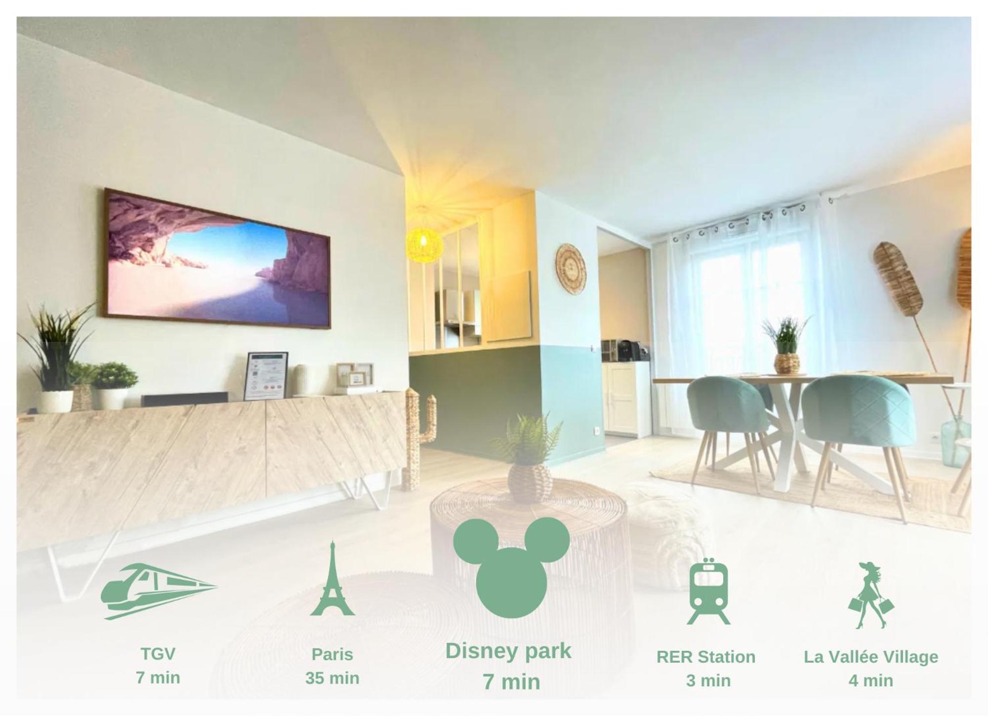 L'Organik Disney 7 Min Gare 5 Min Parking Prive Chessy  Exterior foto